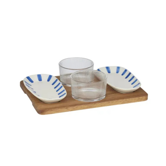 Azzuro Five Piece Serving Set