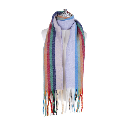 Lilac Rainbow Scarf