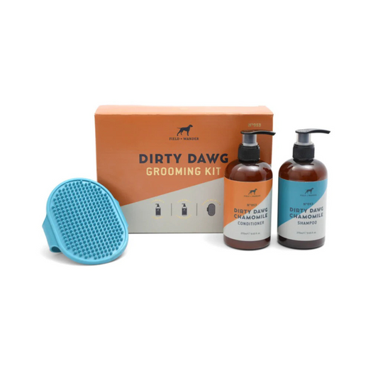 Dirty Dawg Grooming Set Shampoo, Conditioner, Brush