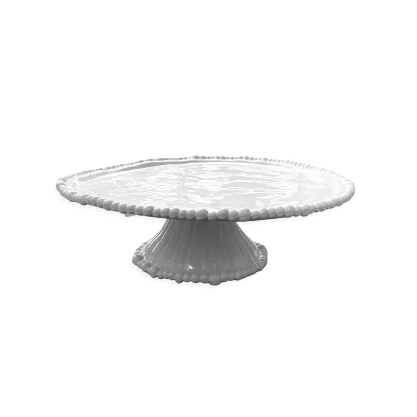 Pearl Cake Stand White