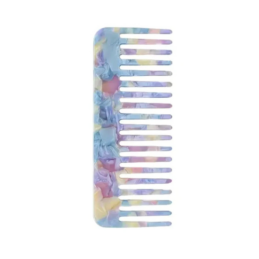 Resin Comb Baby Blue/ Mauve