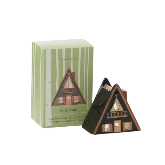 Nordic Cabin Style Incense & Tea Light Holder