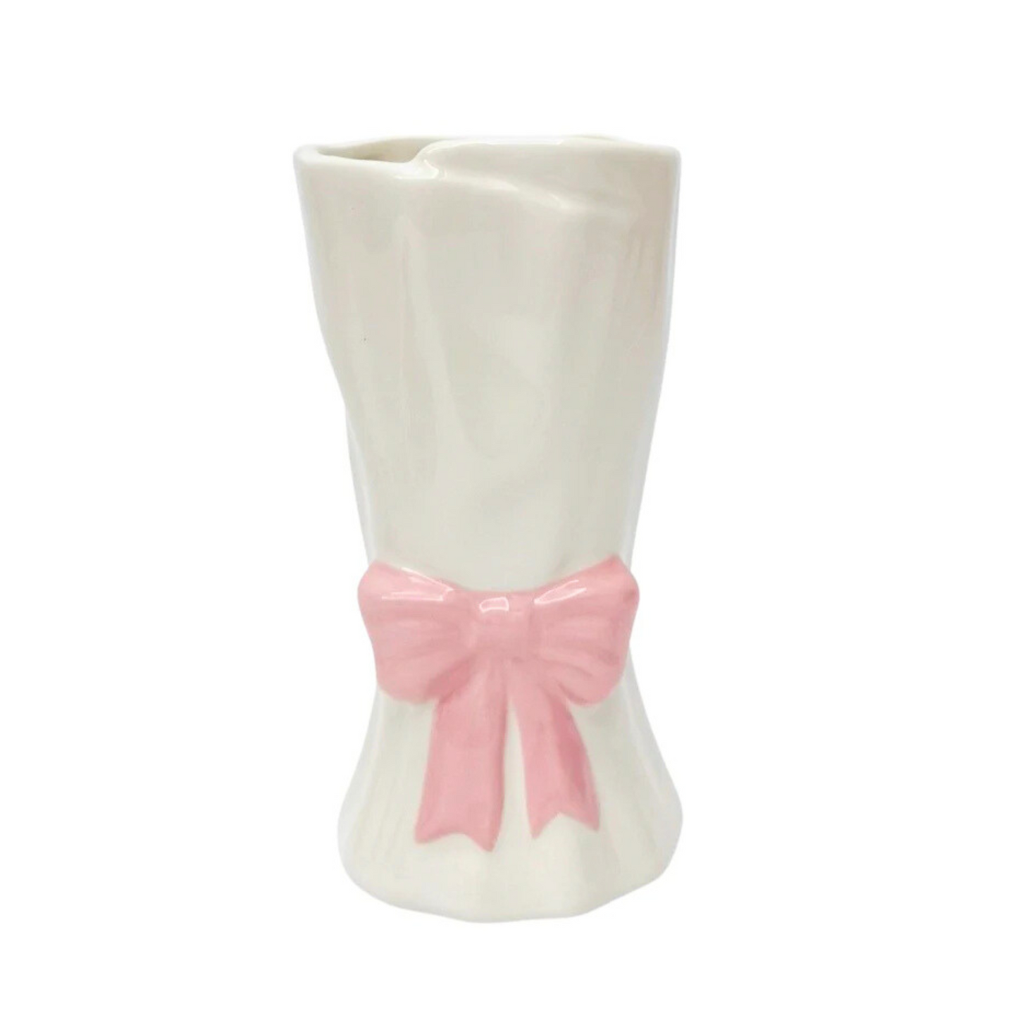 Bow Vase in Pink