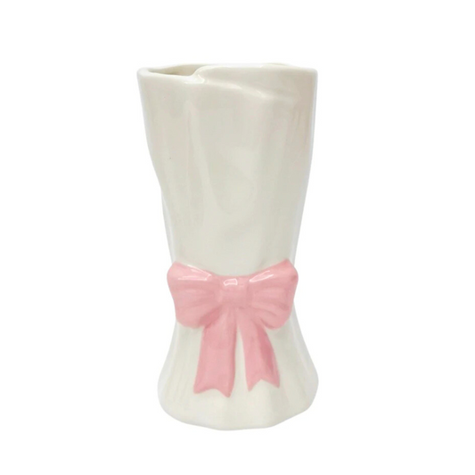 Bow Vase in Pink