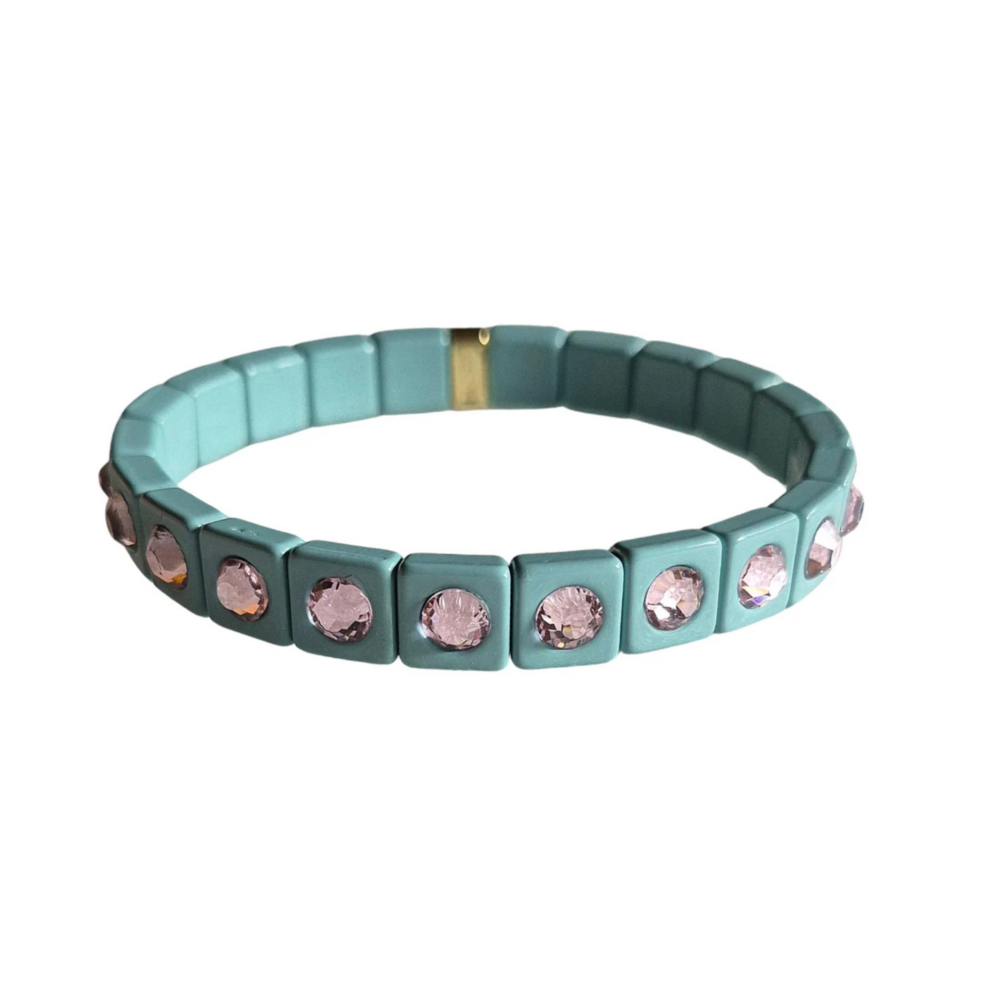 Light Blue & Pink Stone Bracelet