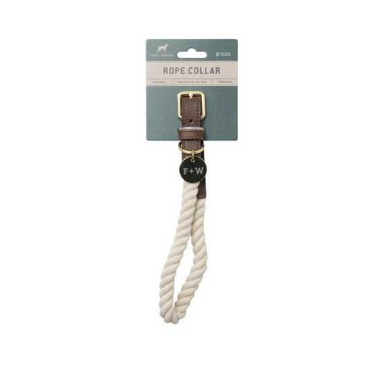Dog Collar - Large, Cream