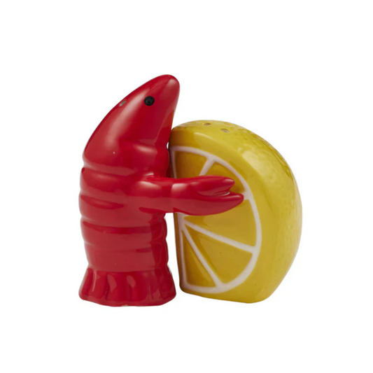 Prawn and Lemon Ceramic Salt and Pepper Set