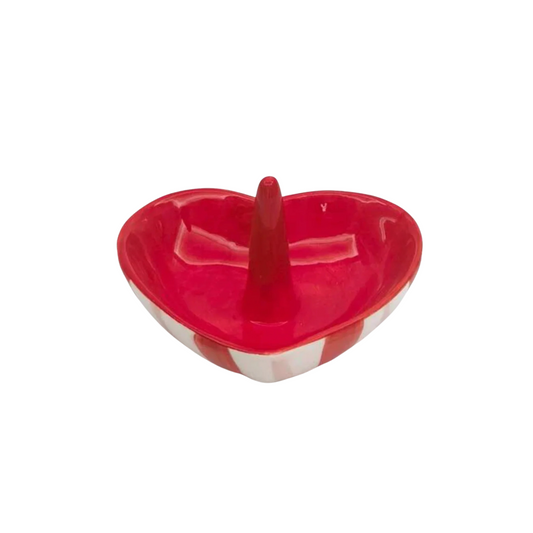 Heart Trinket Ring Holder Red and Pink