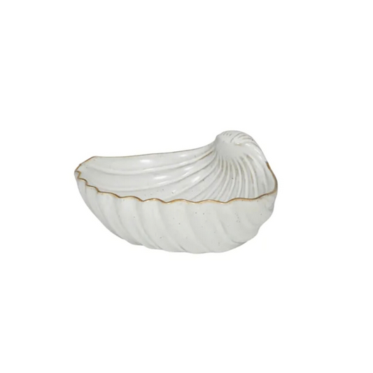 Pearl Ceramic Shell Bowl