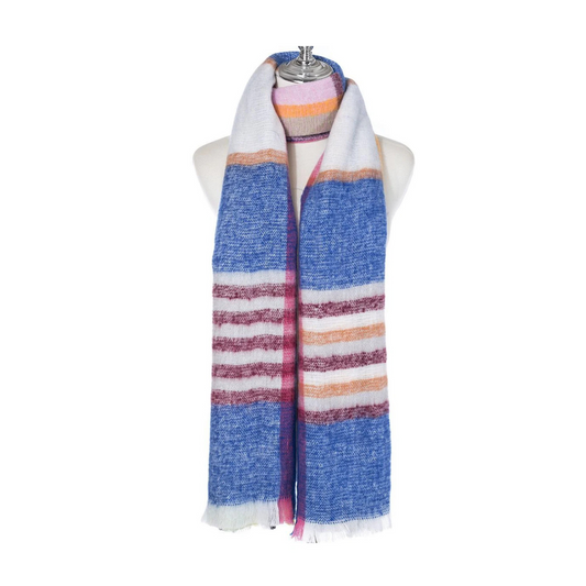Square and Striped Multicolour Scarf