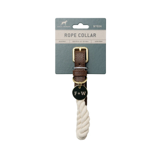 Dog Collar - Small, Cream