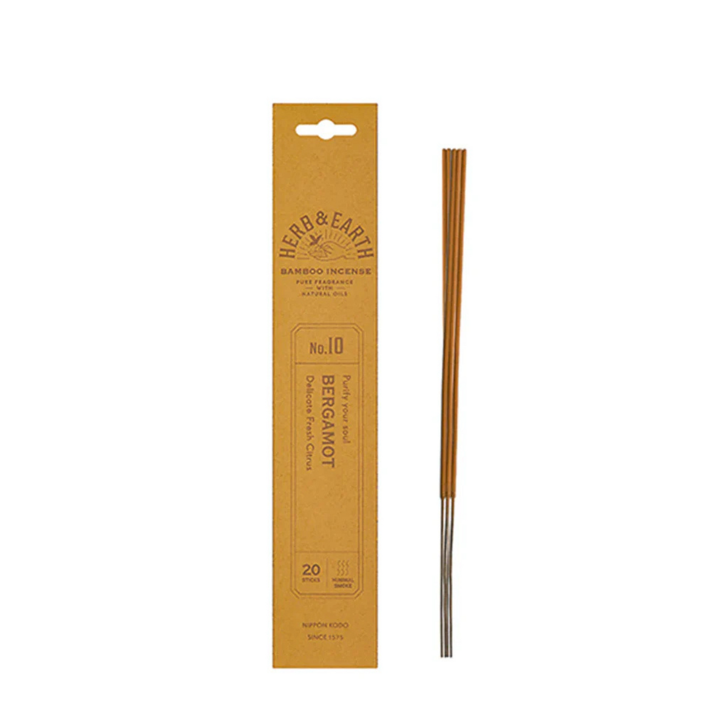 Nippon Kodo Herb & Earth Incense - Bergamont No. 10