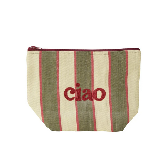 Ciao Recycled Pouch in Olive