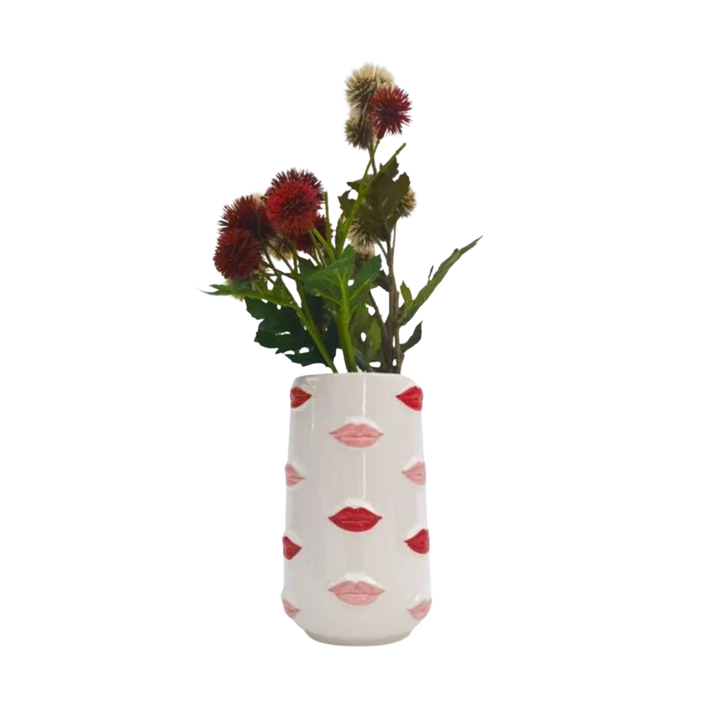 Lip Vase Red and Pink (16cm)