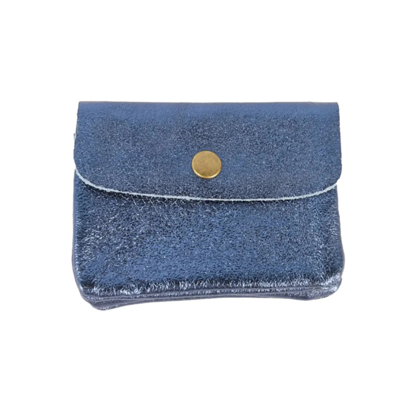 Coin Purse Metallic Navy