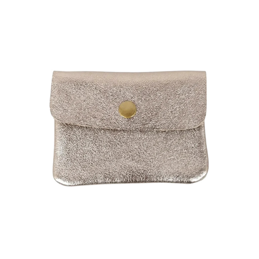 Coin Purse Metallic Champagne
