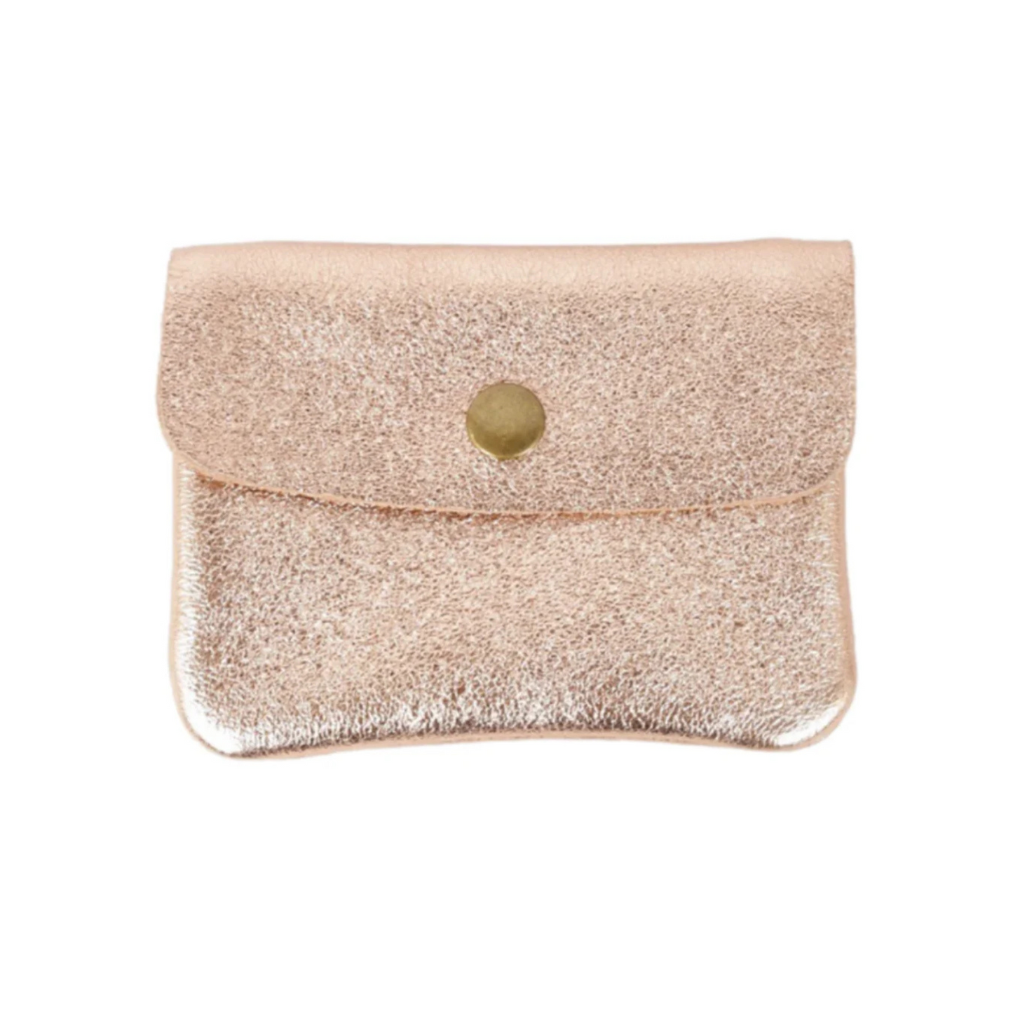 Coin Purse Metallic Rose