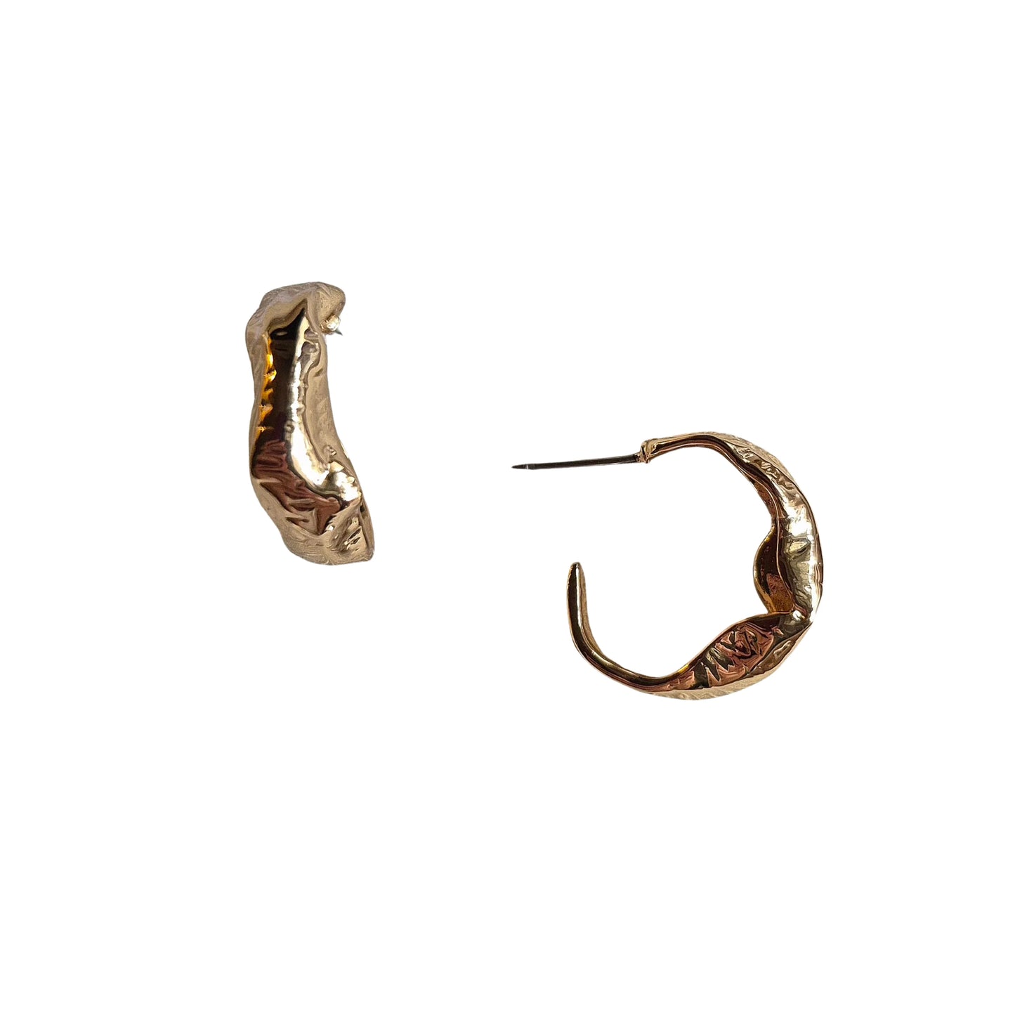 Golden Glow Hoop Earring