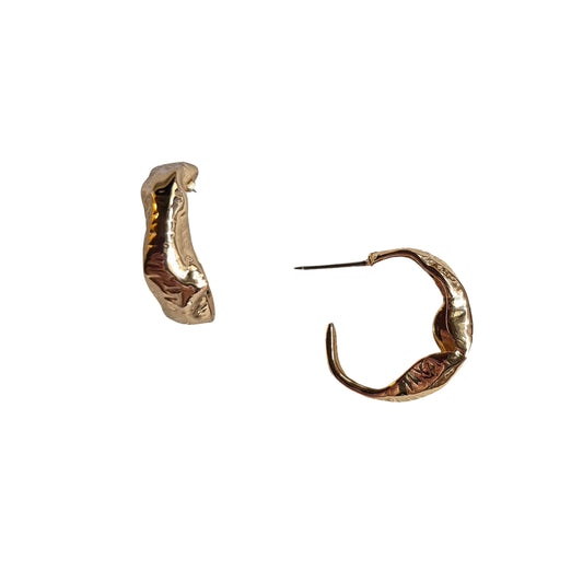 Golden Glow Hoop Earring