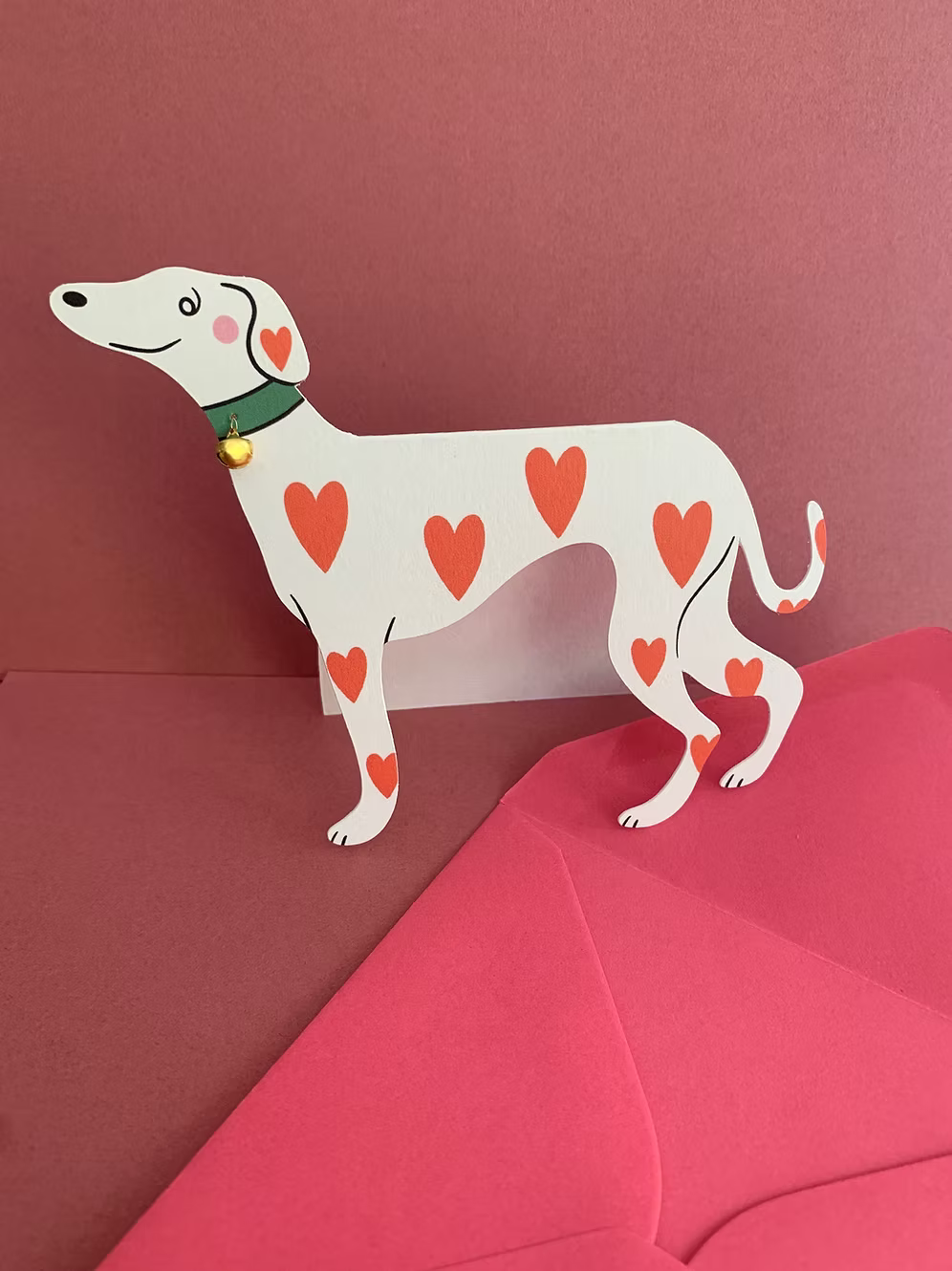 Standing Whippet Love Card