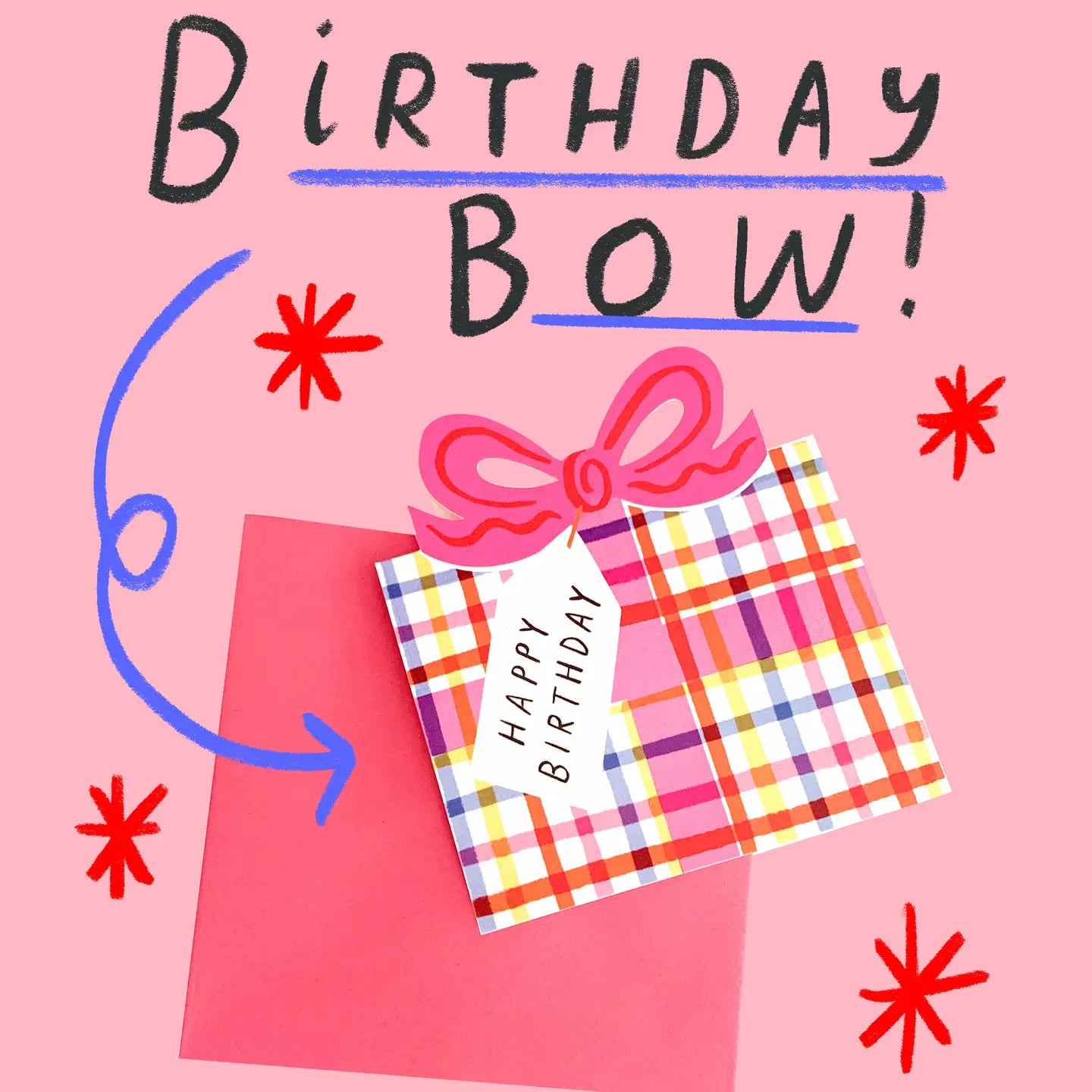Happy Birthday Bow Greeting Card
