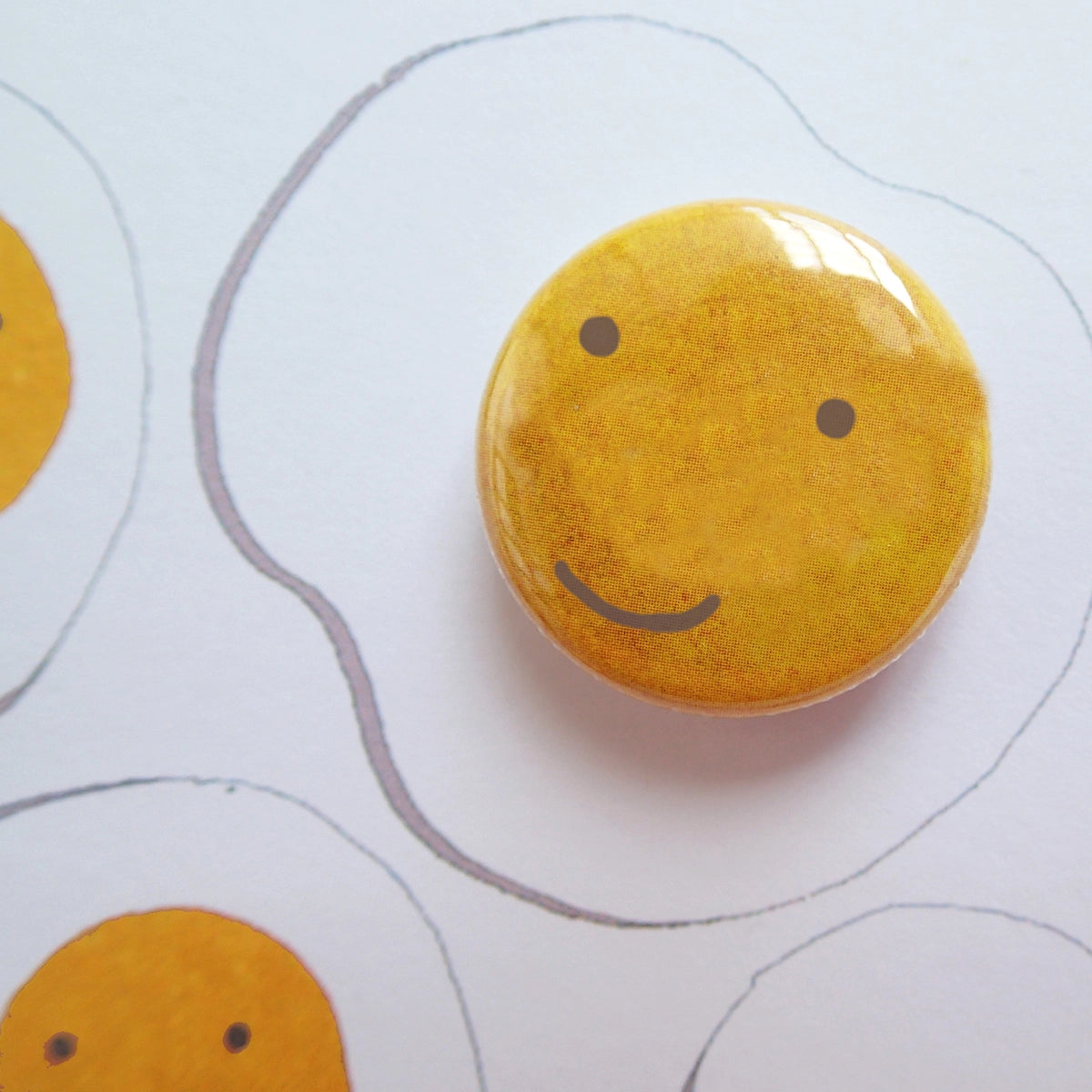 Greeting Card with Badge - Eggcellent Eggs