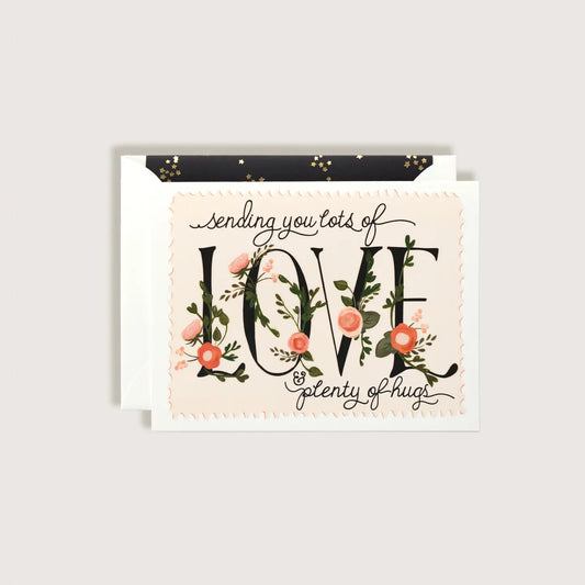 Sending You Love & Hugs Greeting Card