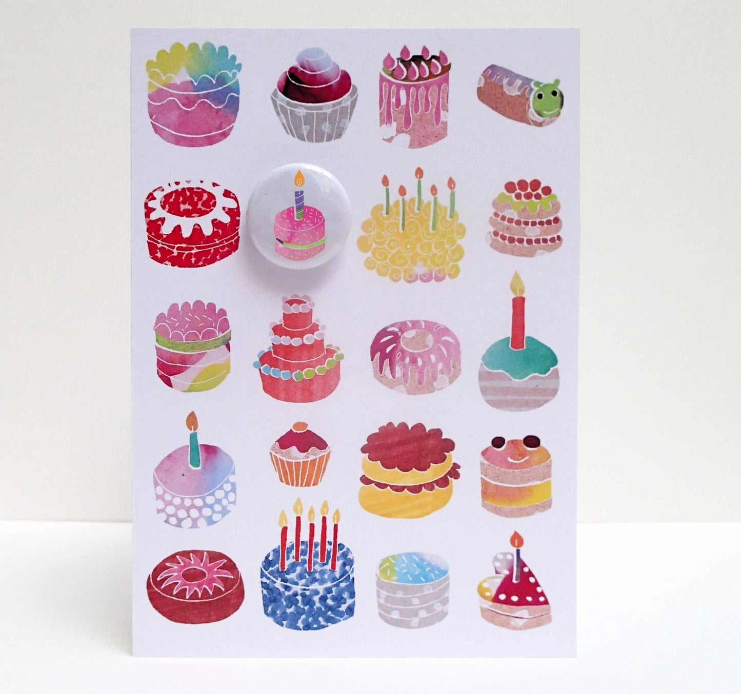Greeting Card with Badge - Cakes Pick N Mix