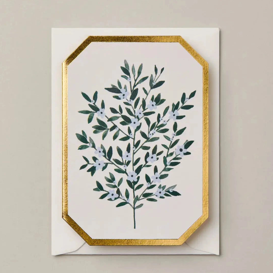 Forget Me Not Botanical Mini Greeting Card