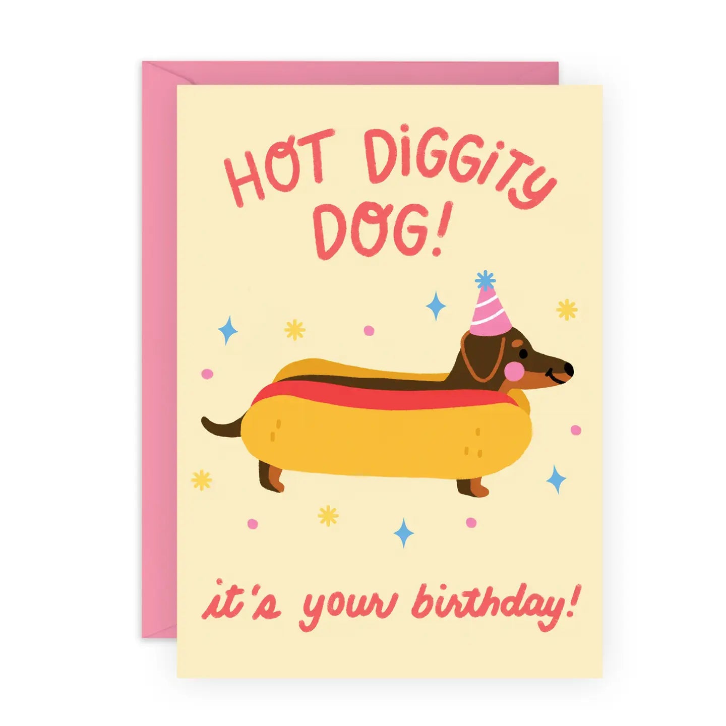 Hot Diggity Funny Birthday Card