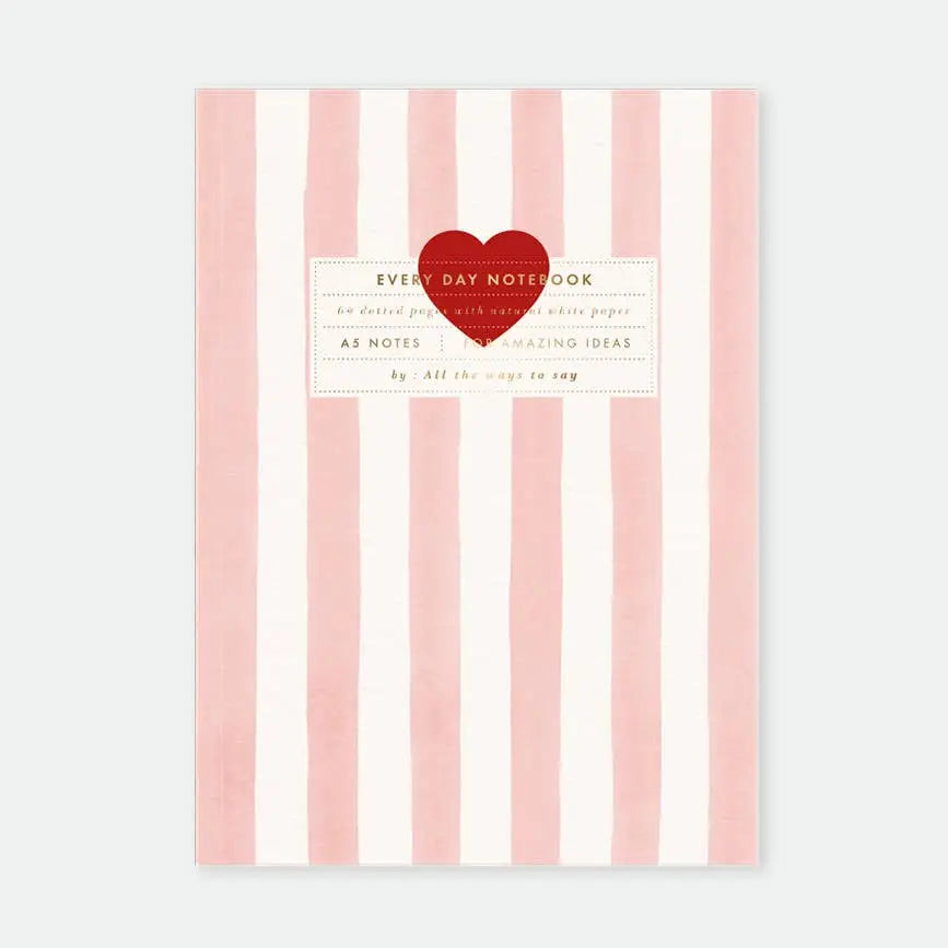 Pink Stripes - Notebook A5