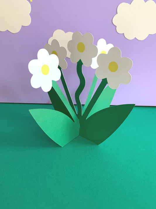 Standing 3D Daisy Card