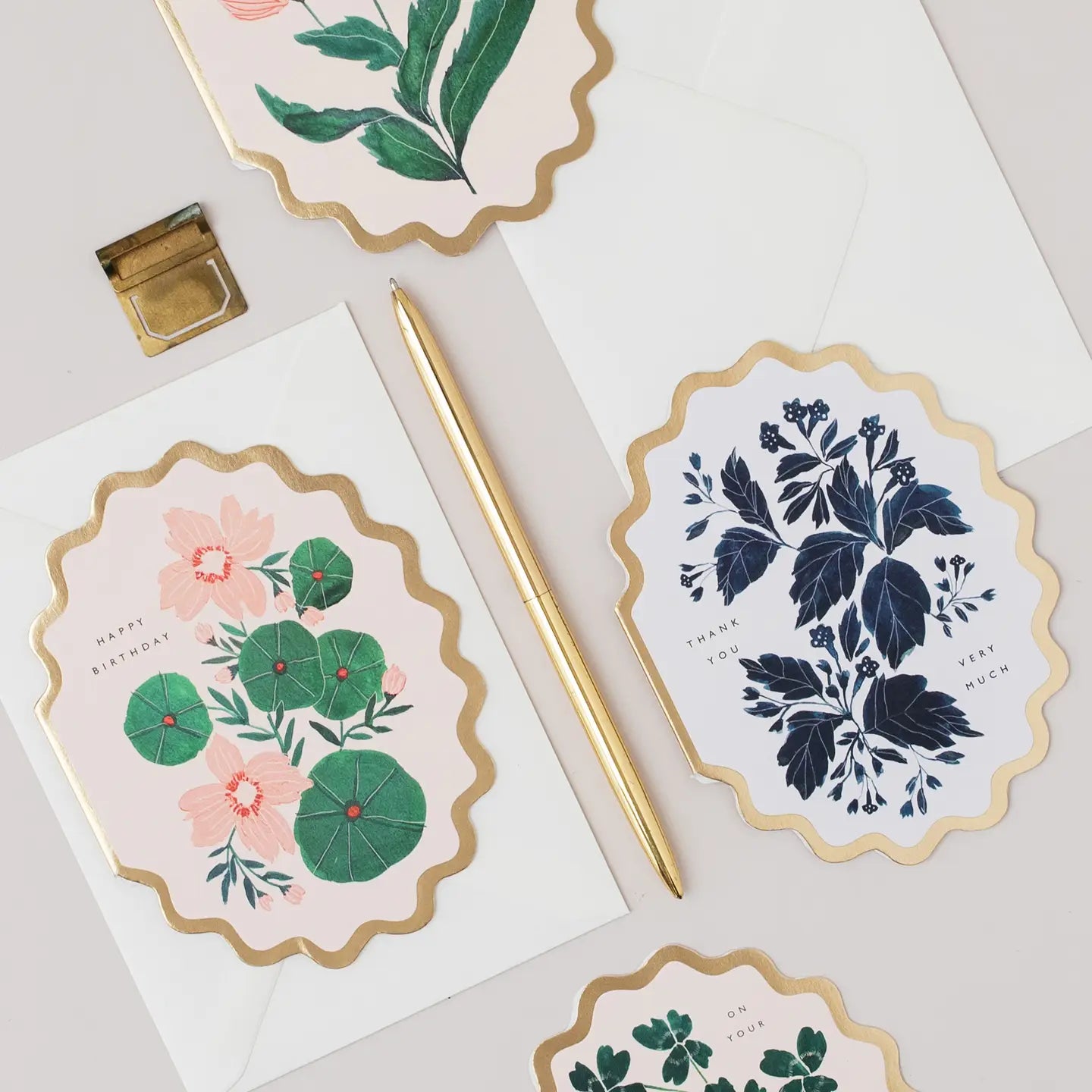 Thank You Very Much Botanical Greeting Card