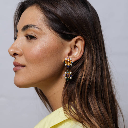 Statement Star Gem Earring