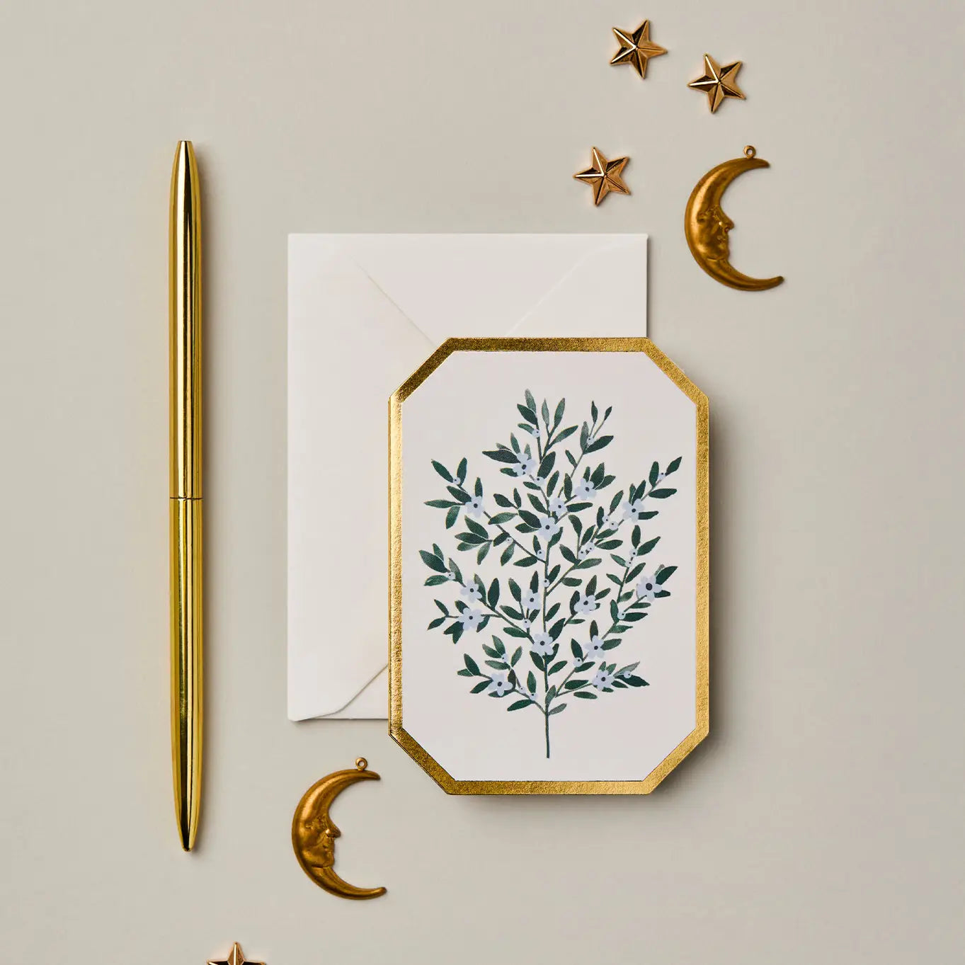 Forget Me Not Botanical Mini Greeting Card