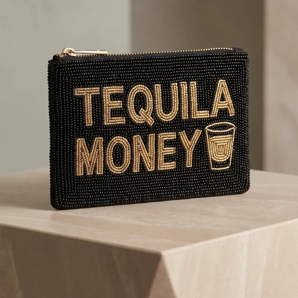 Tequila Money Beaded Purse