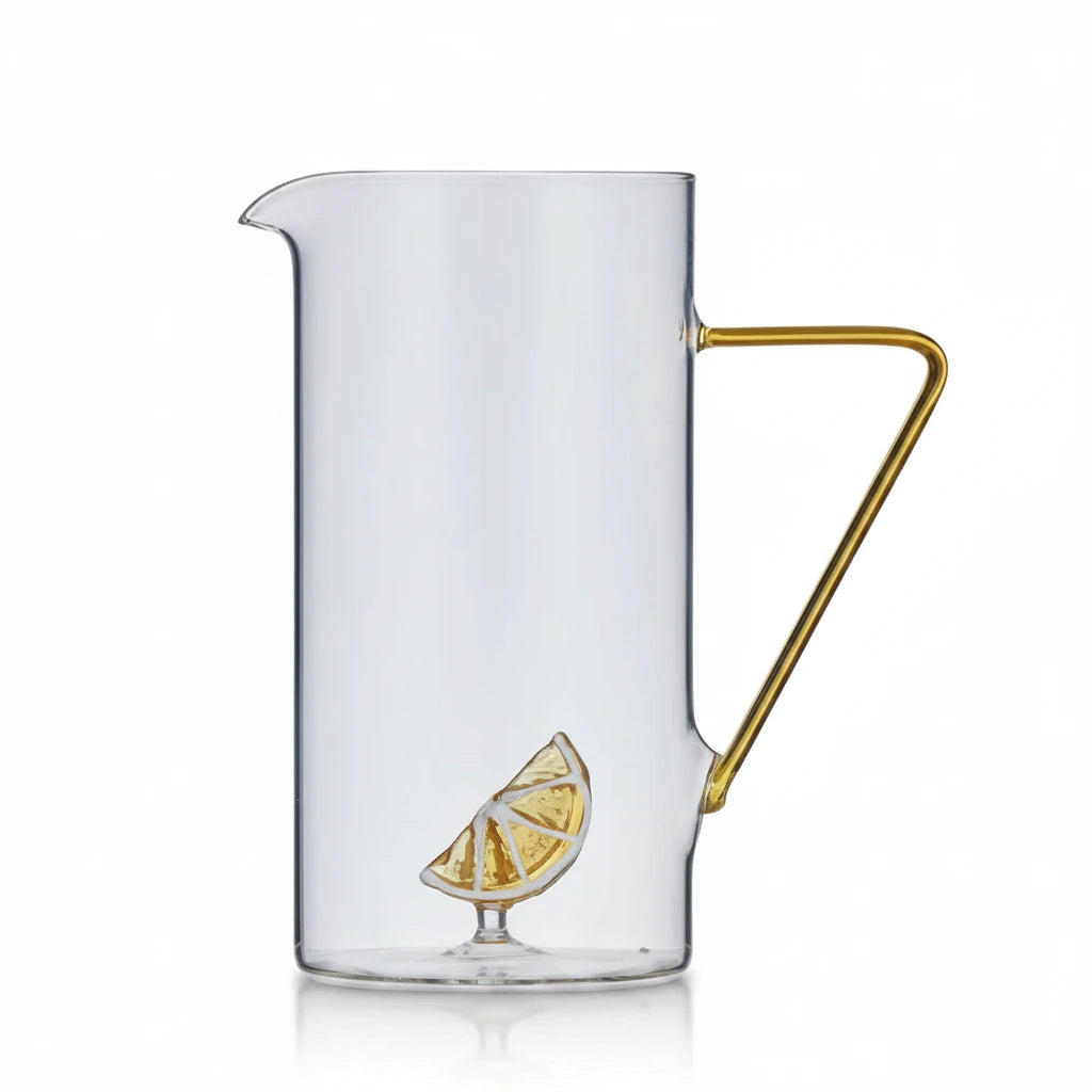 Lemon Slice Glass Jug