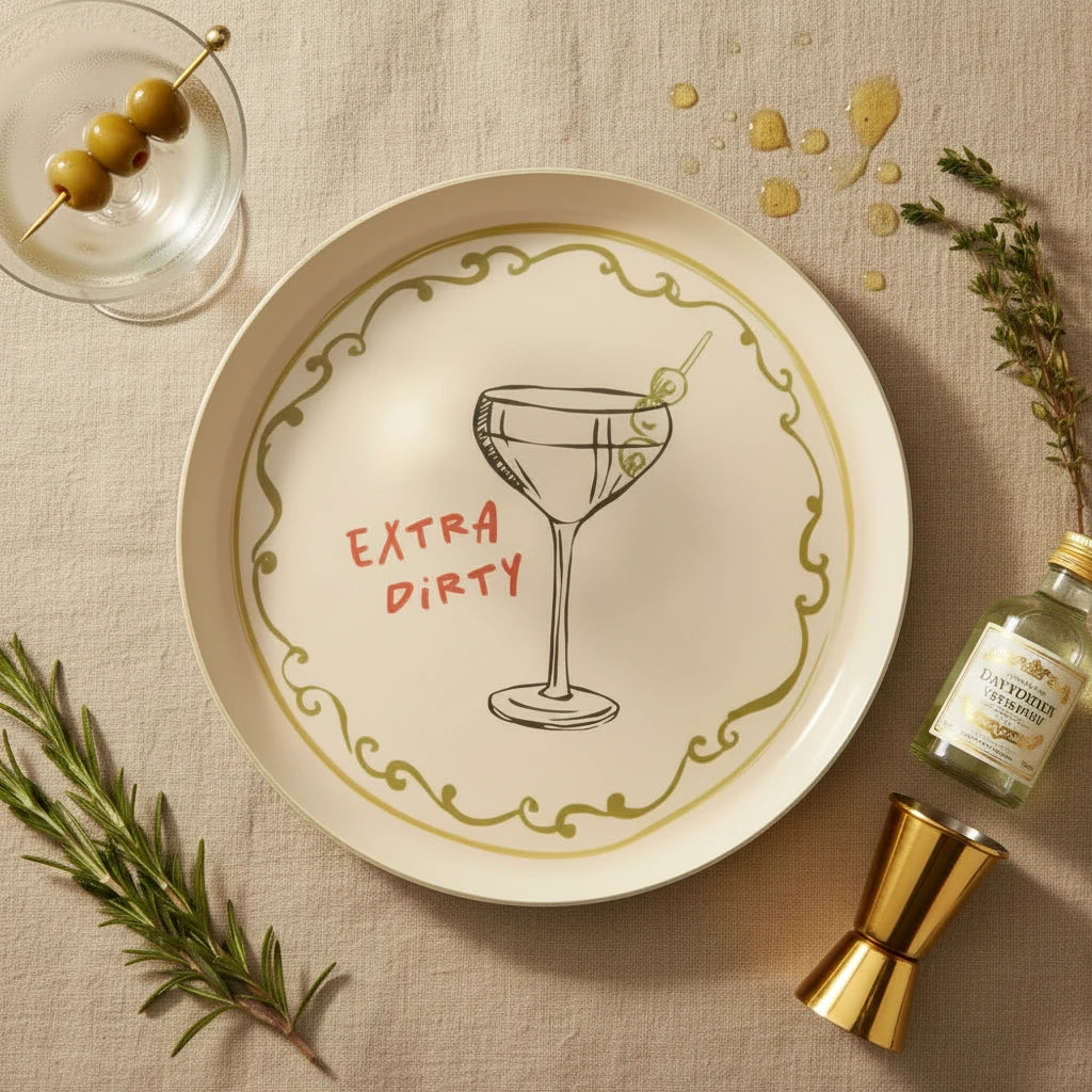 Dirty Martini Metal Tray