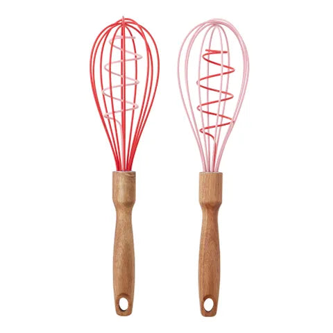Buttercream Whisk w/ Wooden Handle