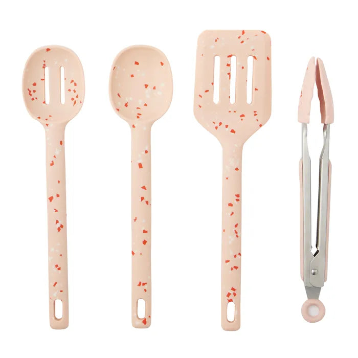 Gem 4pc Kitchen Utensils Box Set - Nude & Red