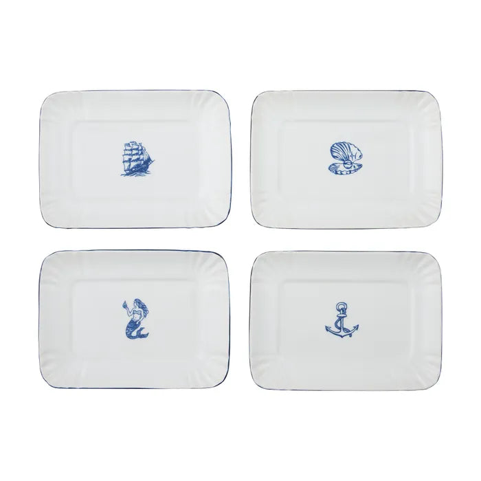 Ahoy Ceramic Trinket Plates