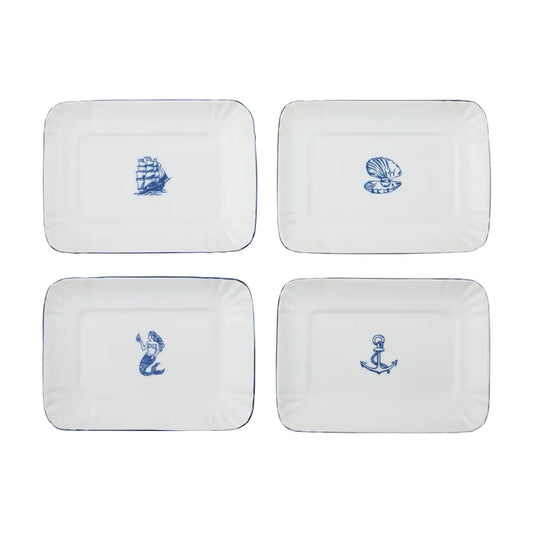 Ahoy Ceramic Trinket Plates
