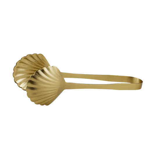 Clam Gold Stainless Steel Tongs