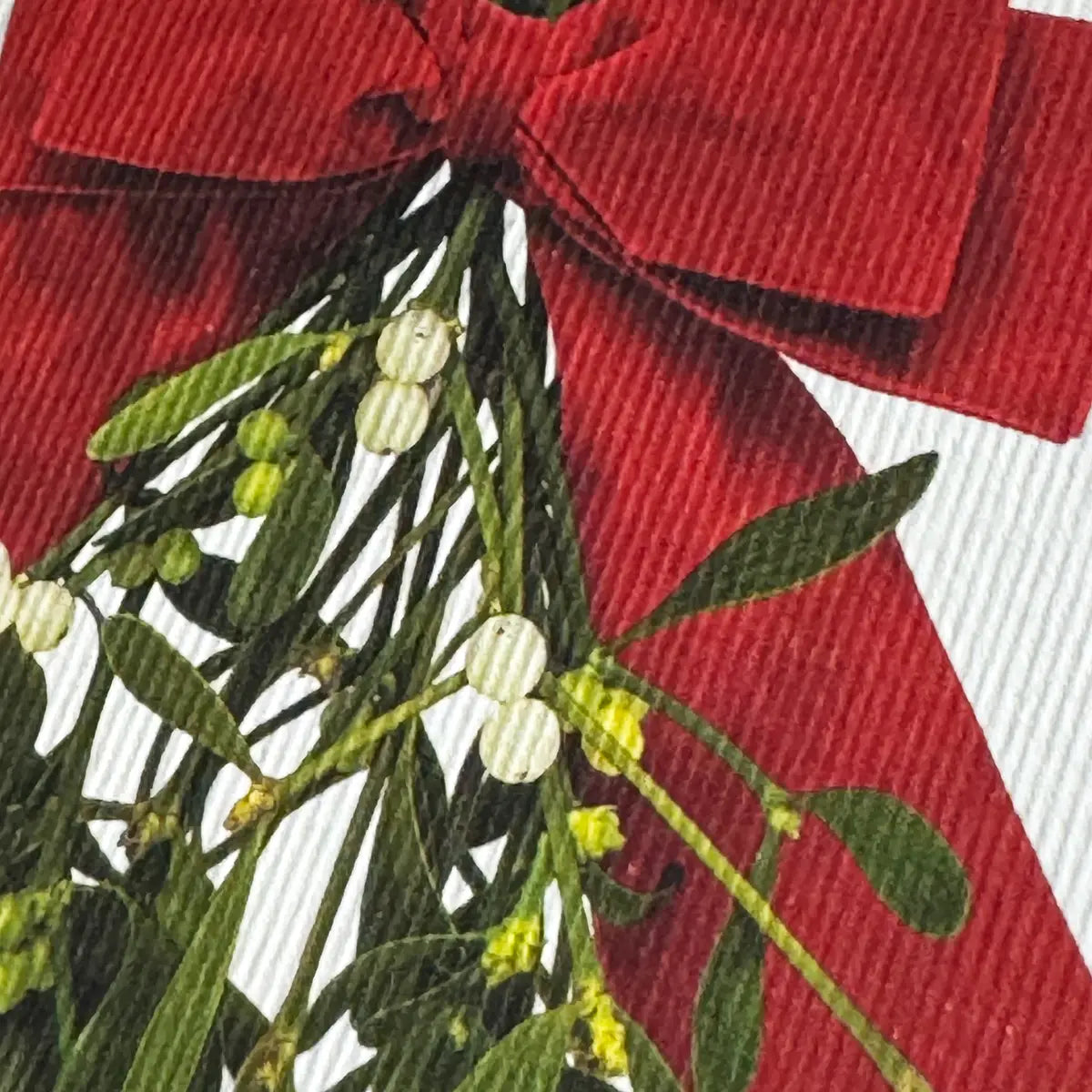 Mistletoe & Bow - Holiday Card