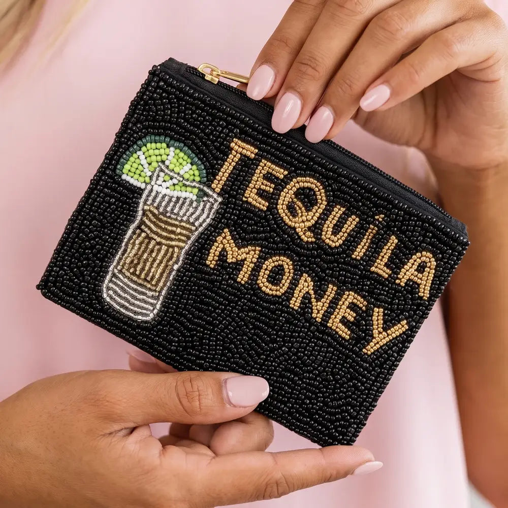 Tequila Money Beaded Purse