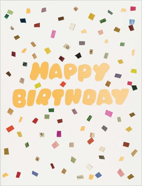 Colourful Confetti Birthday Card