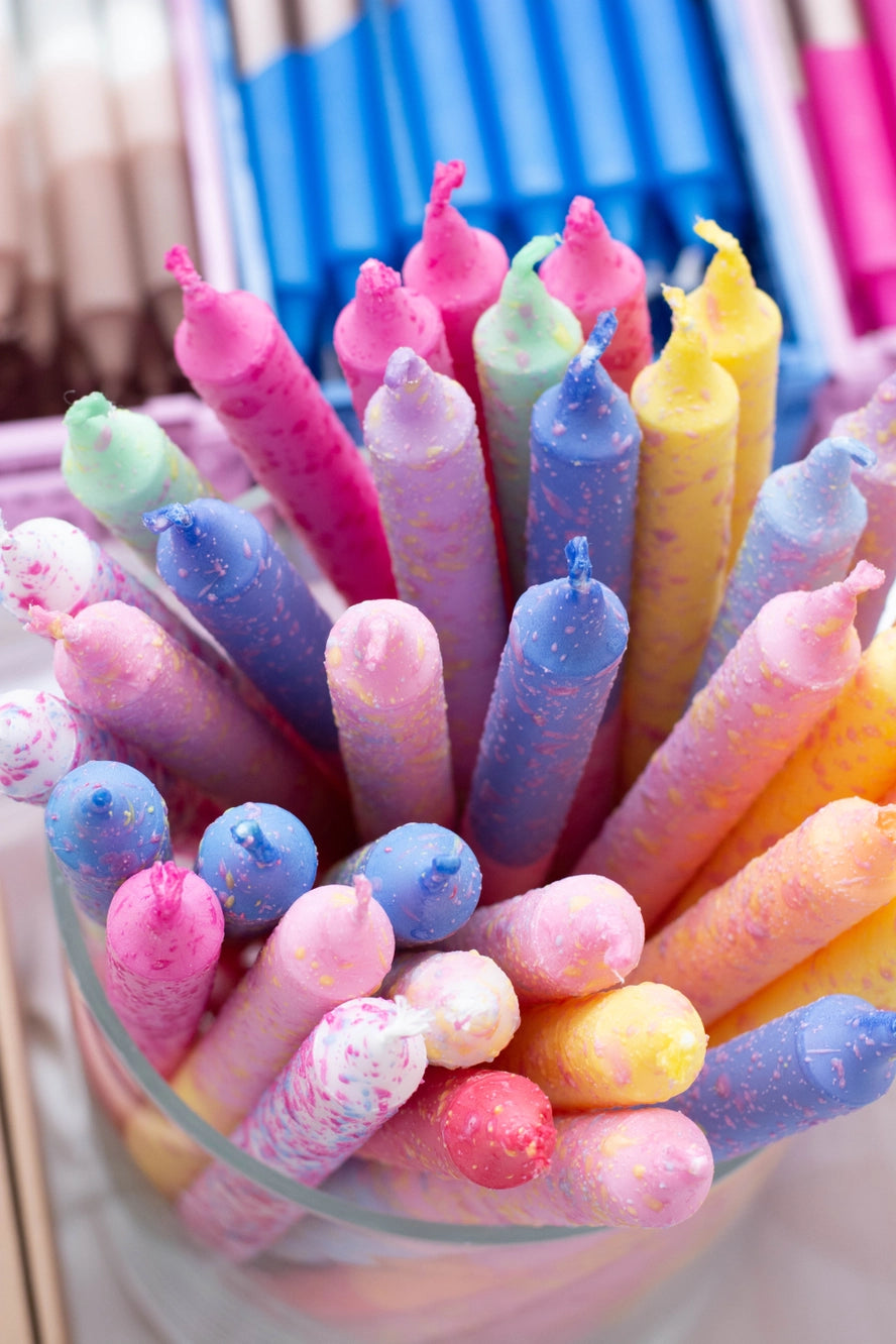 Taper Candles Confetti - 35cm