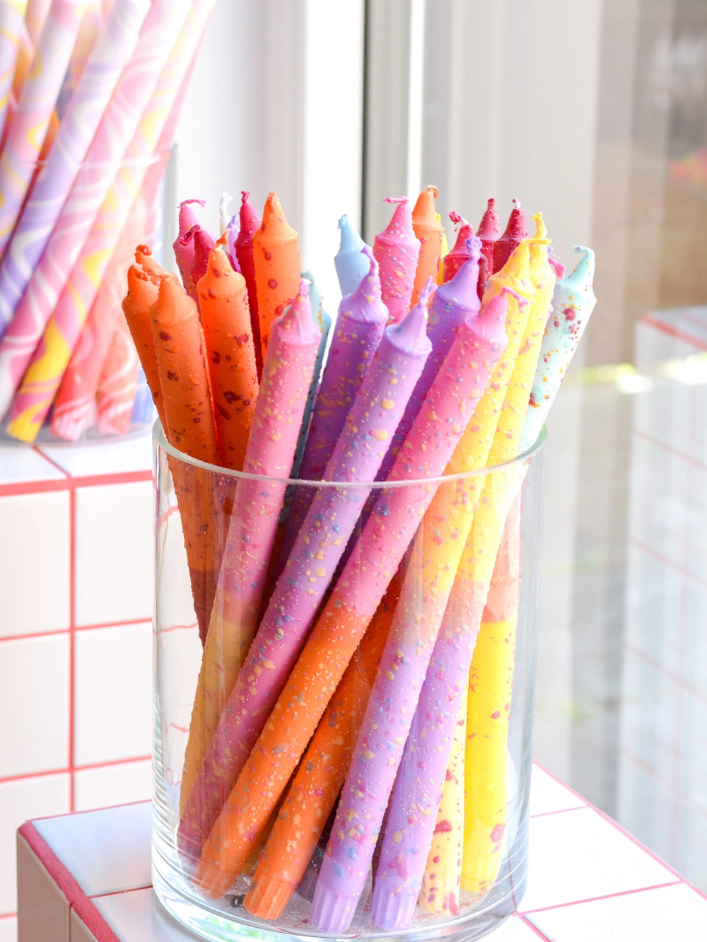 Taper Candles Confetti - 35cm