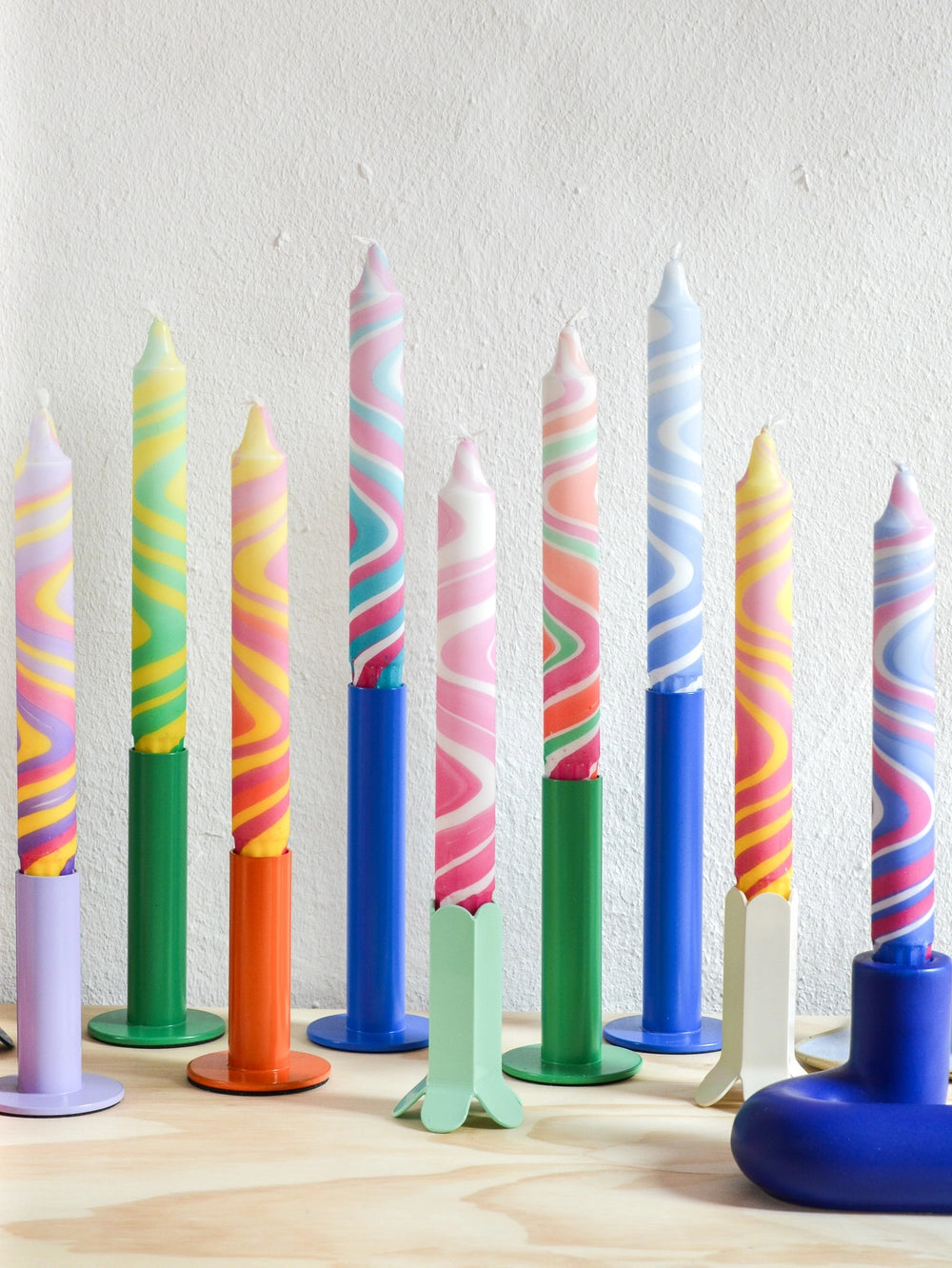 Taper Candles marble - 20cm