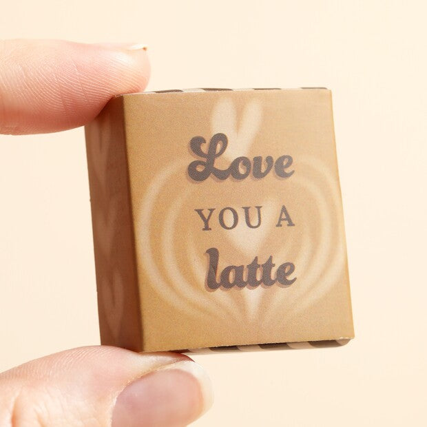 Tiny Matchbox Ceramic Token Latte